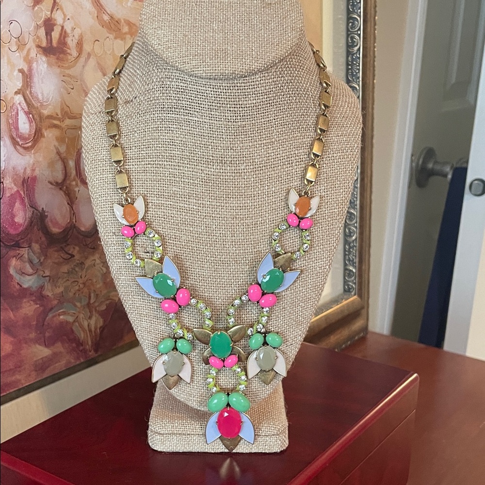 Stella & Dot Multicolor Floral Necklace